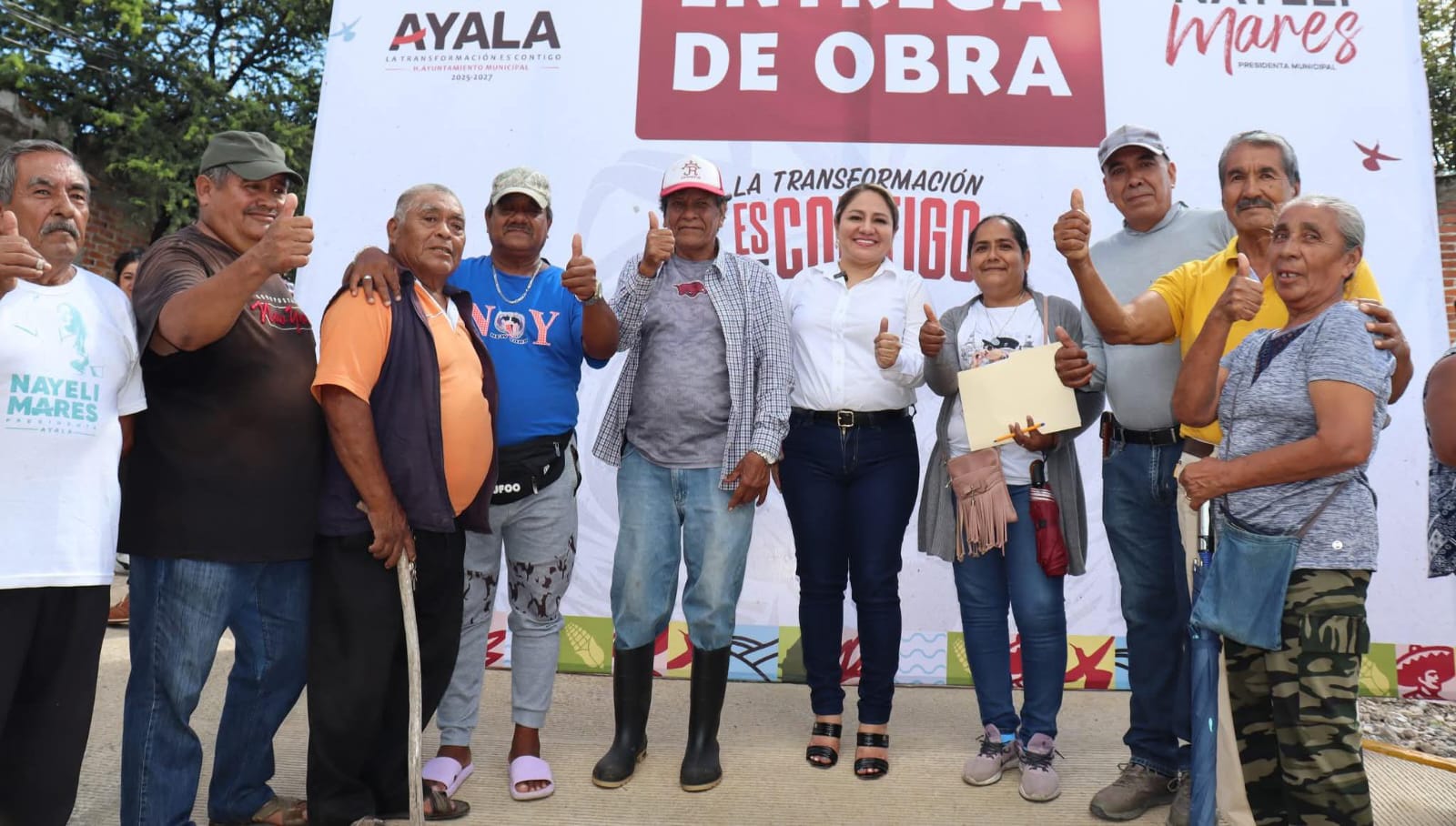 Inaugura Nayeli Mares obra de pavimentación en la zona sur de Anenecuilco