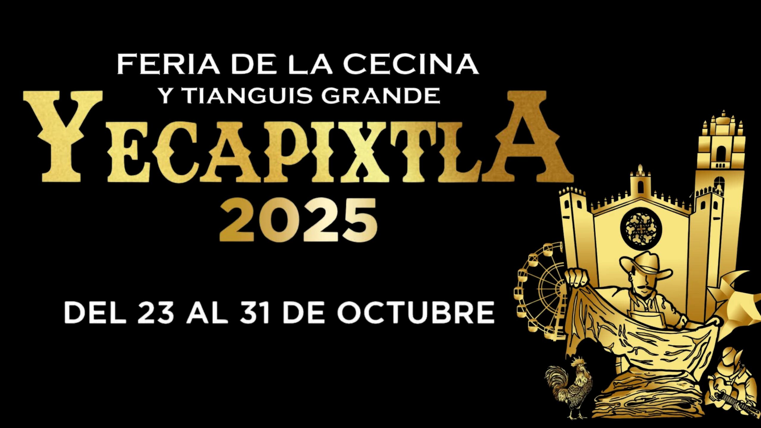 Presentan cartelera de la Feria de la Cecina 2025 en Yecapixtla