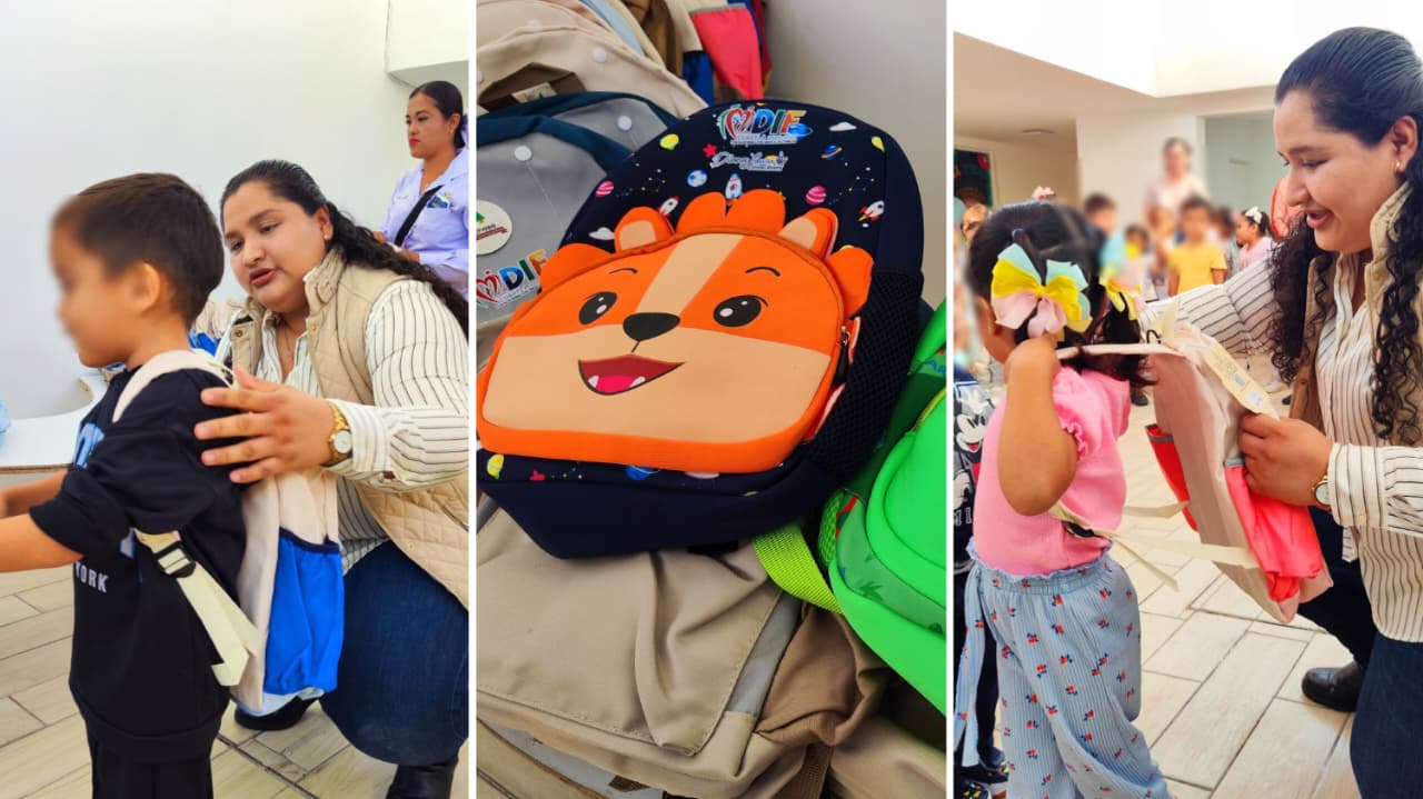 DIF Cuautla entrega mochilas y útiles escolares a estudiantes de CAIC