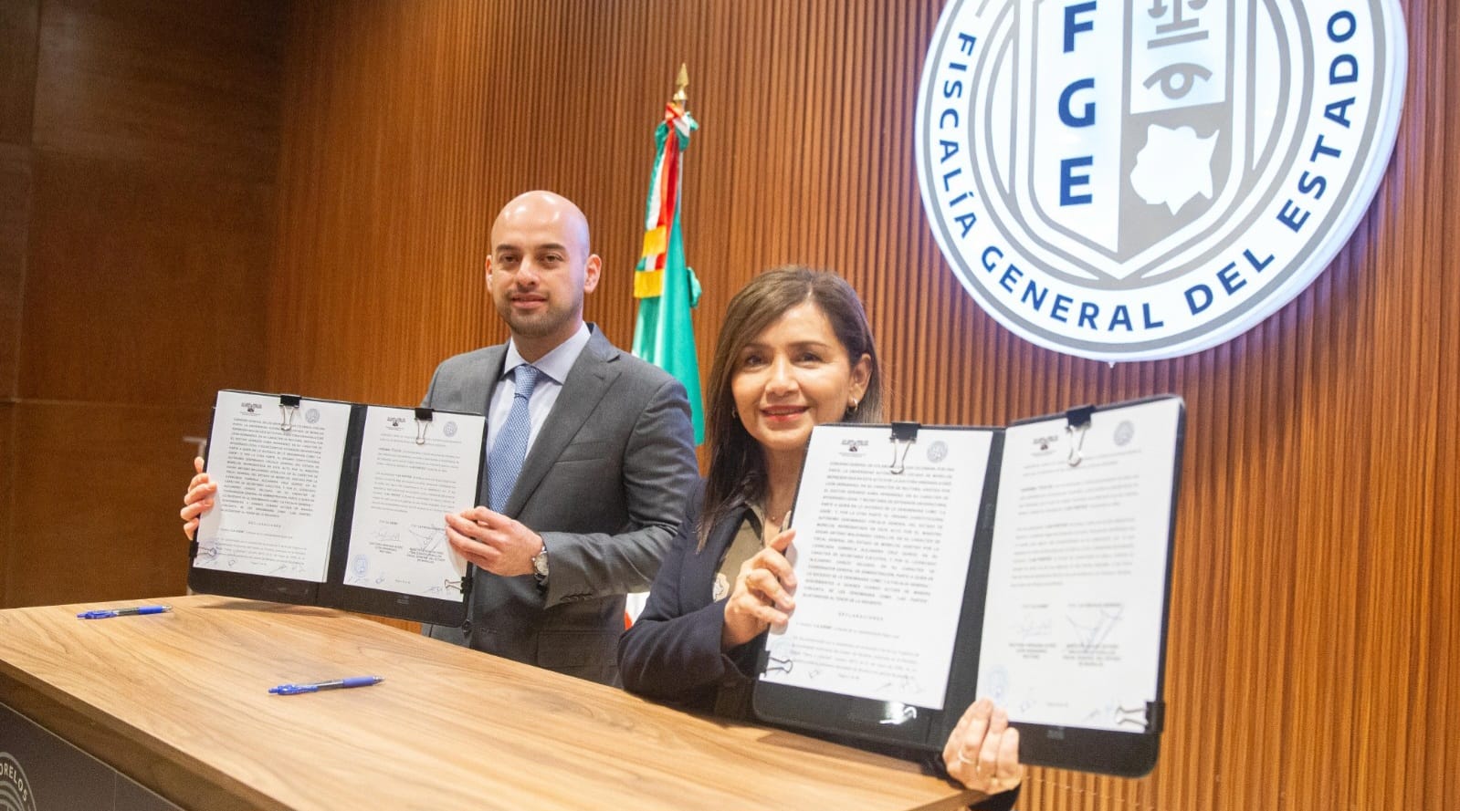 Firman UAEM y Fiscalía de Morelos convenio de colaboración