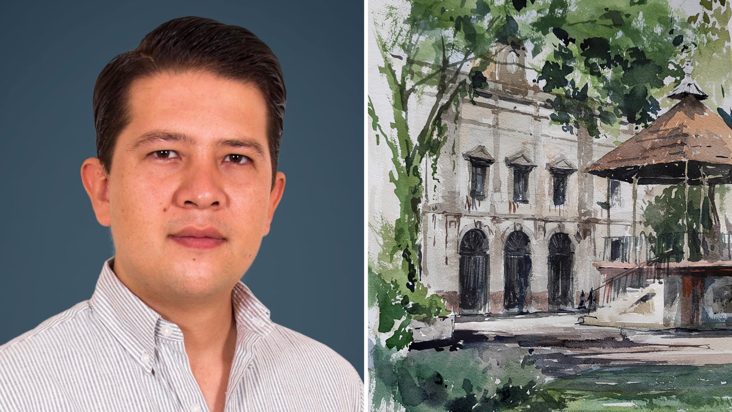 Acuarelista Rodrigo Chávez Triunfa en Festival Internacional «Ríos de Color 2025»