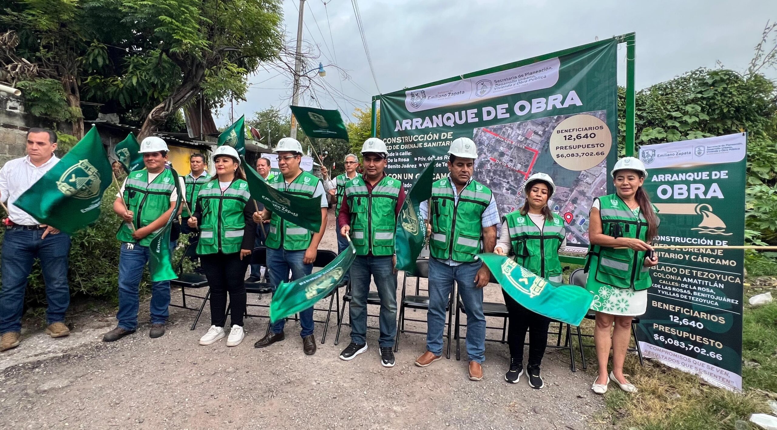 Arranca Ayuntamiento de Zapata construcción de drenaje en Tezoyuca