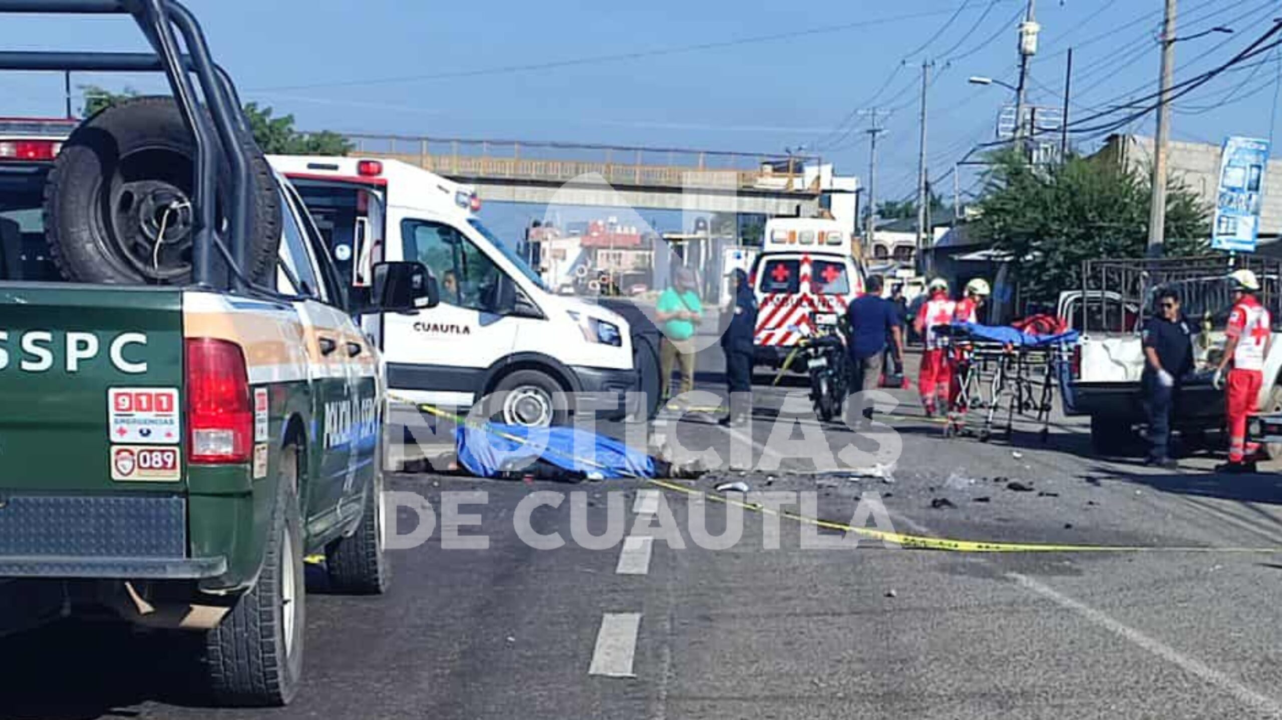 Muere motociclista tras choque con camioneta en Cuautla