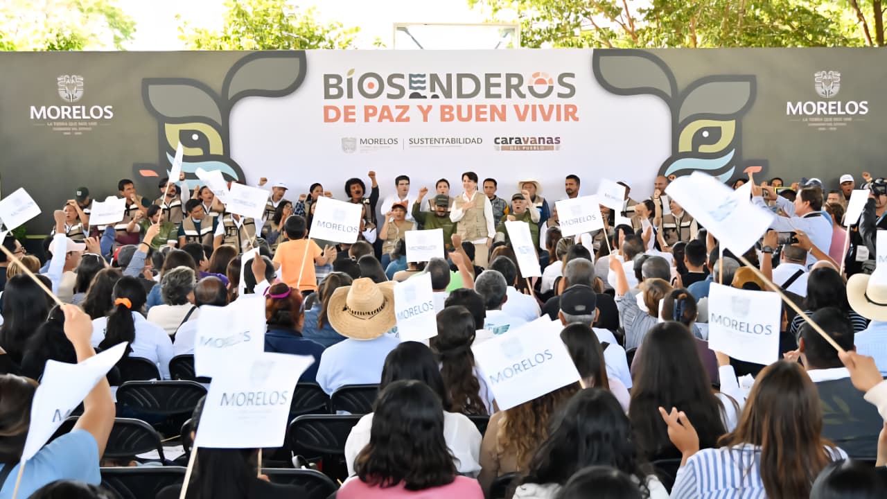 Inaugura Margarita González Saravia «Biosenderos de paz y buen vivir» en Cuautla