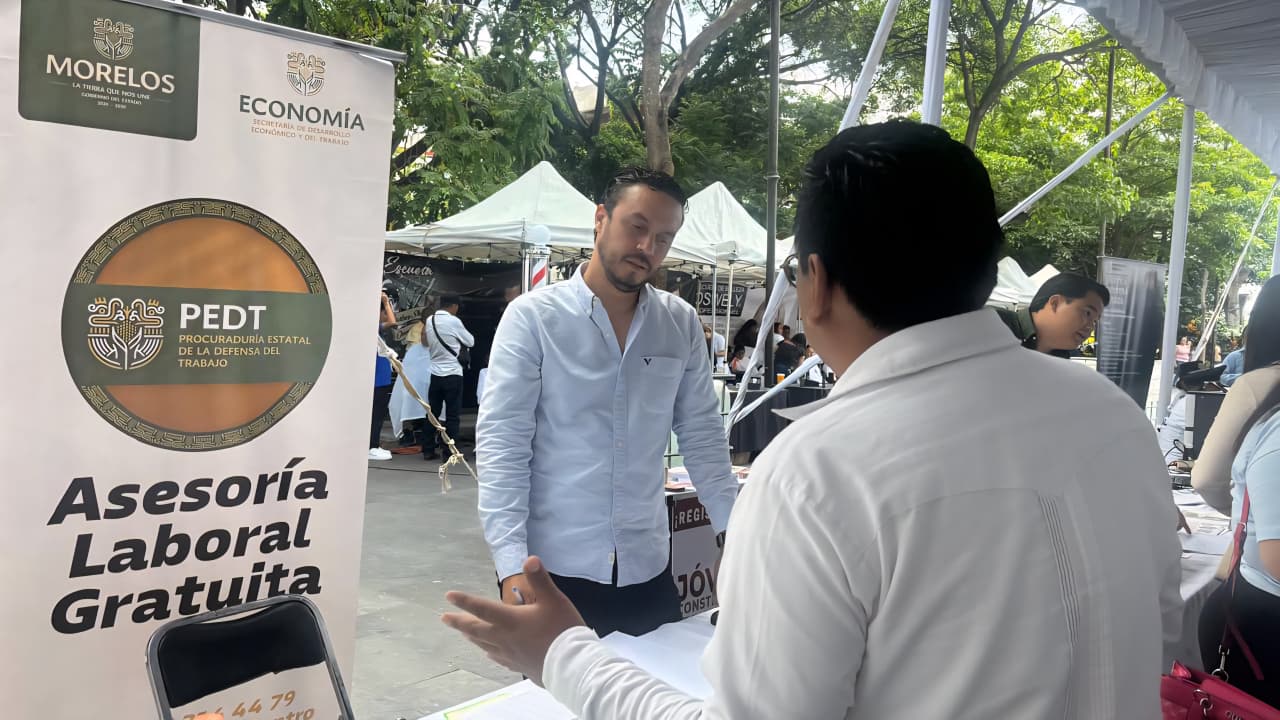 Fortalece gobierno de Morelos la defensa laboral en ferias de empleo