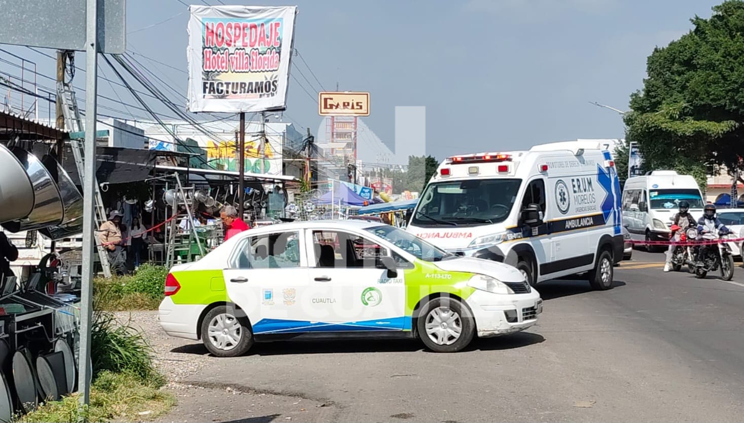 Atacan a balazos a pareja tras salir de motel en Cuautla