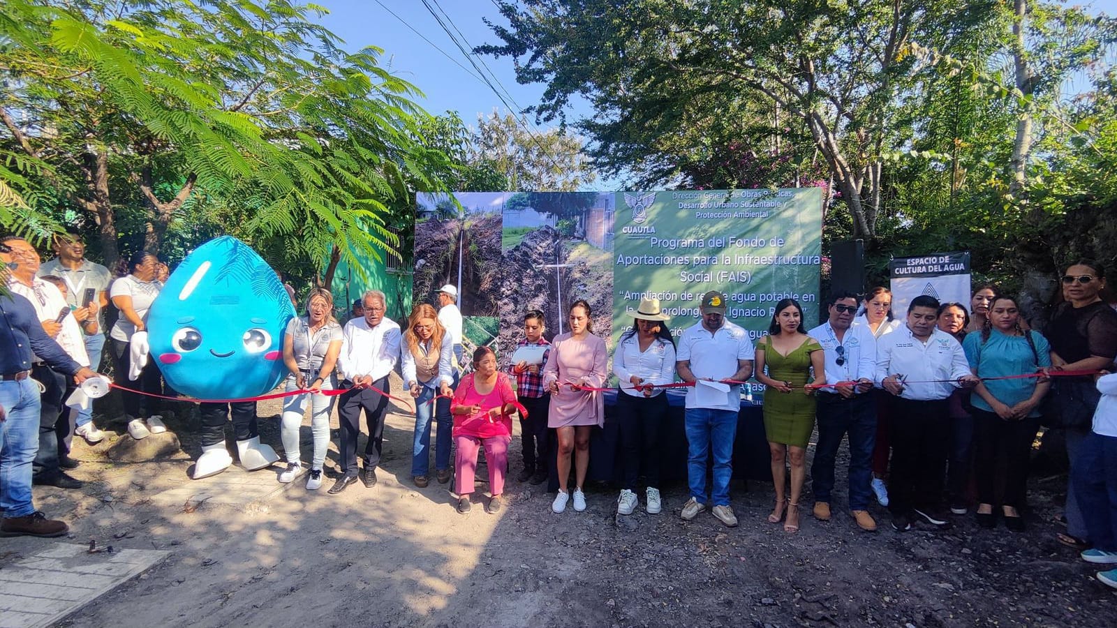 Ayuntamiento de Cuautla entrega obras de agua potable en la colonia Iztaccíhuatl