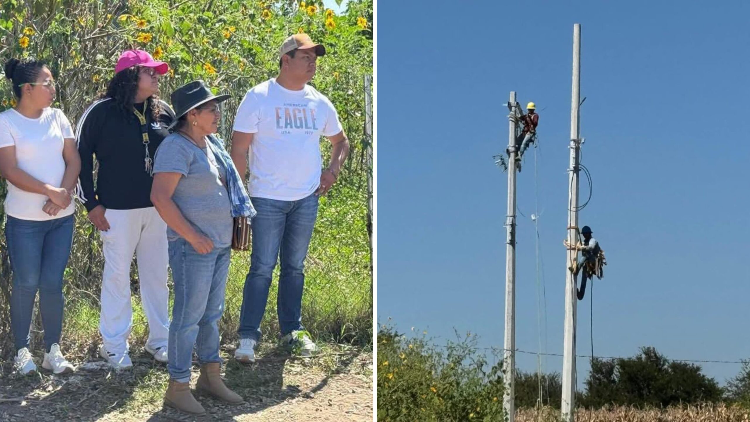 Gestiona gobierno de Jantetelco red electrica en Chalcatzingo