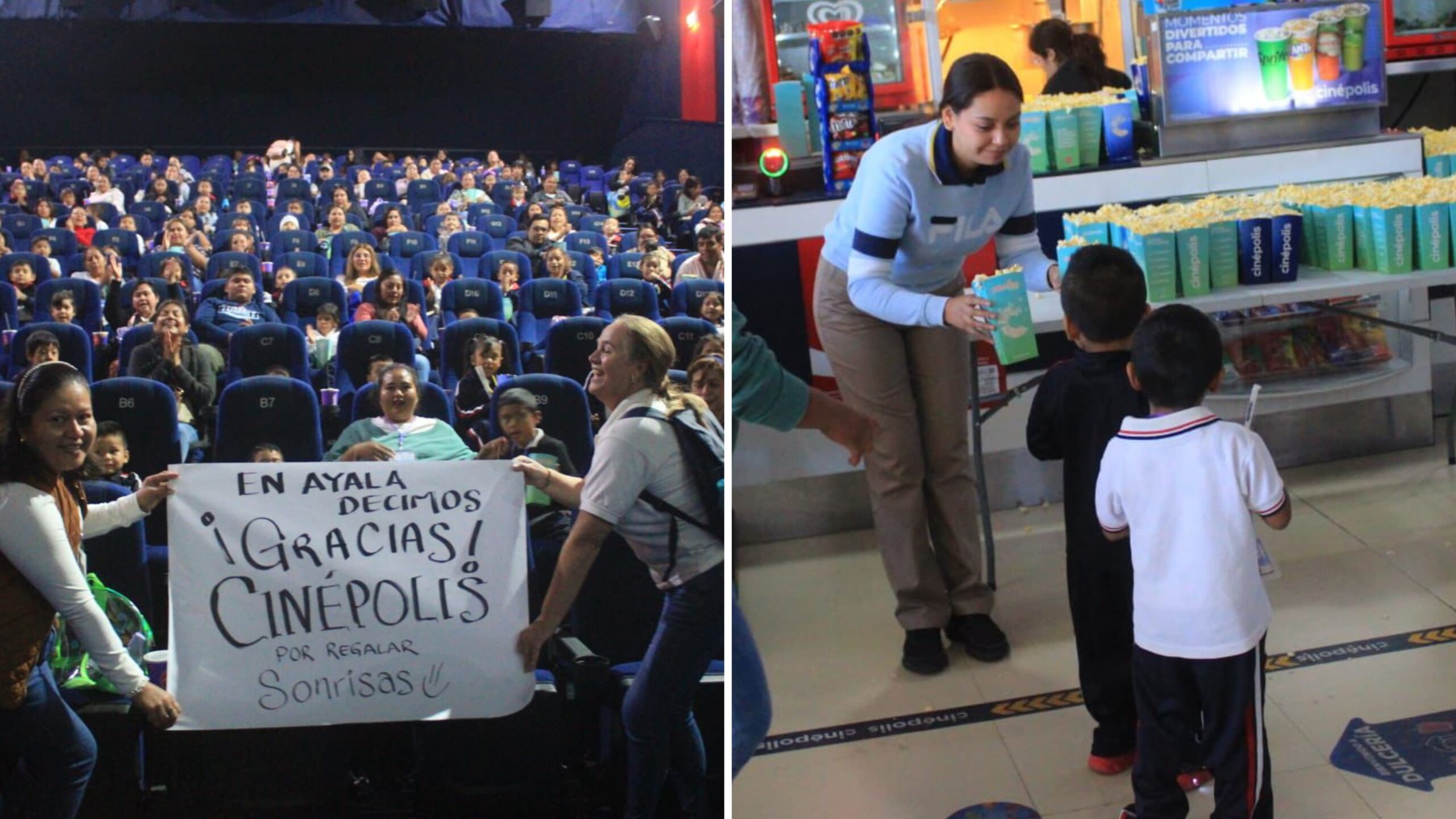Más de 200 Niños de Ayala Disfrutaron un Día de Cine Mágico