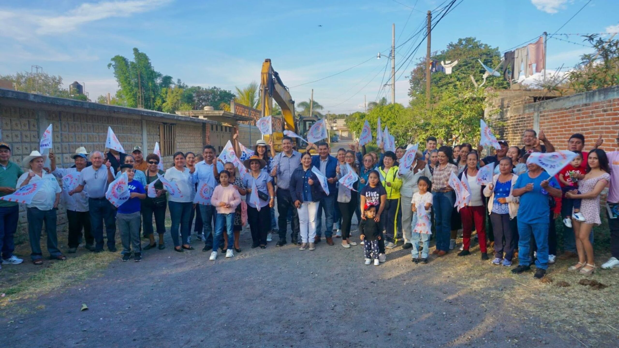 Inicia Pavimentación en la Colonia Aquiles Serdán de Yecapixtla