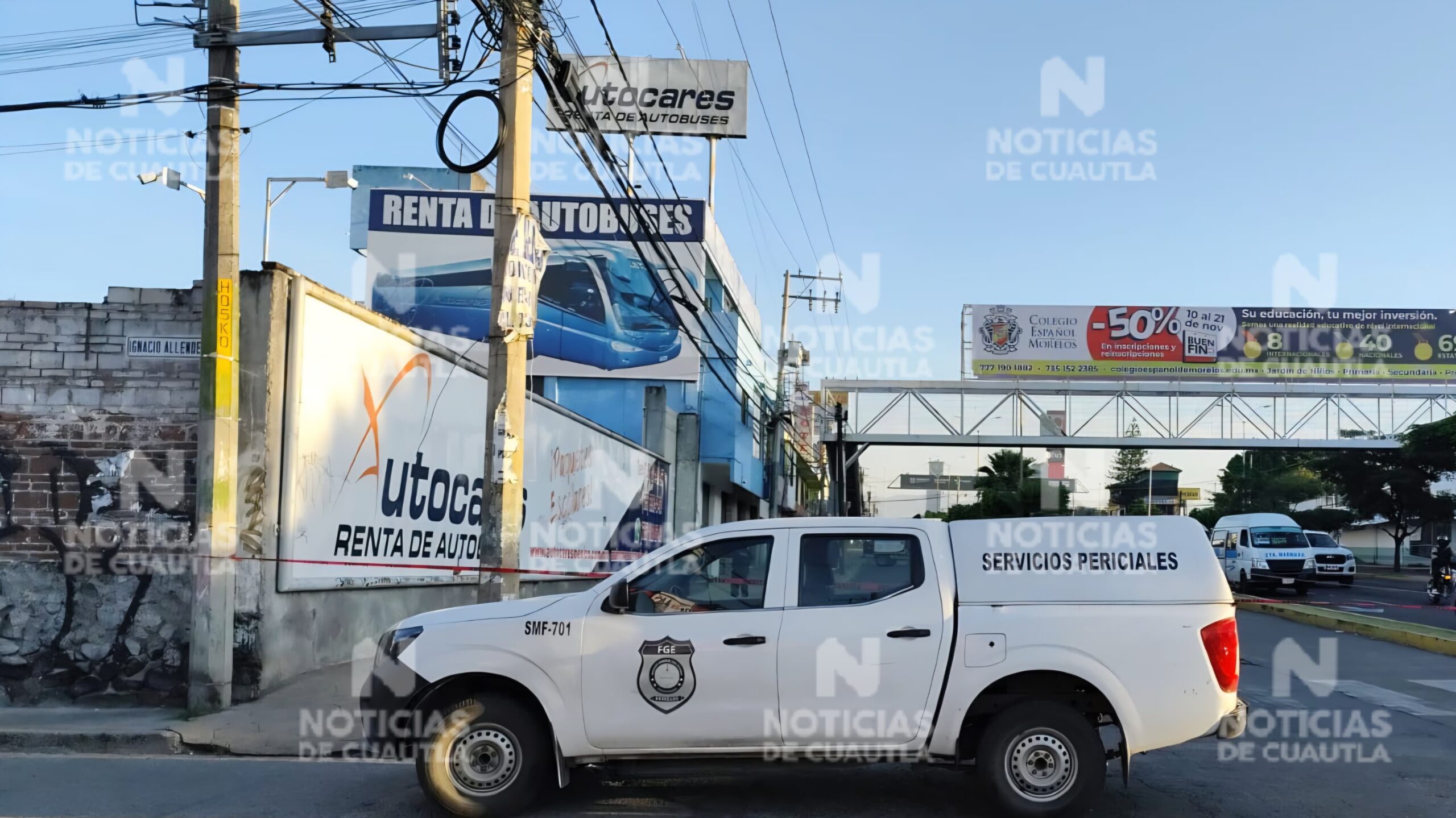 Atacan a balazos otra vez oficinas de autobuses turísticos Autocares en Cuautla
