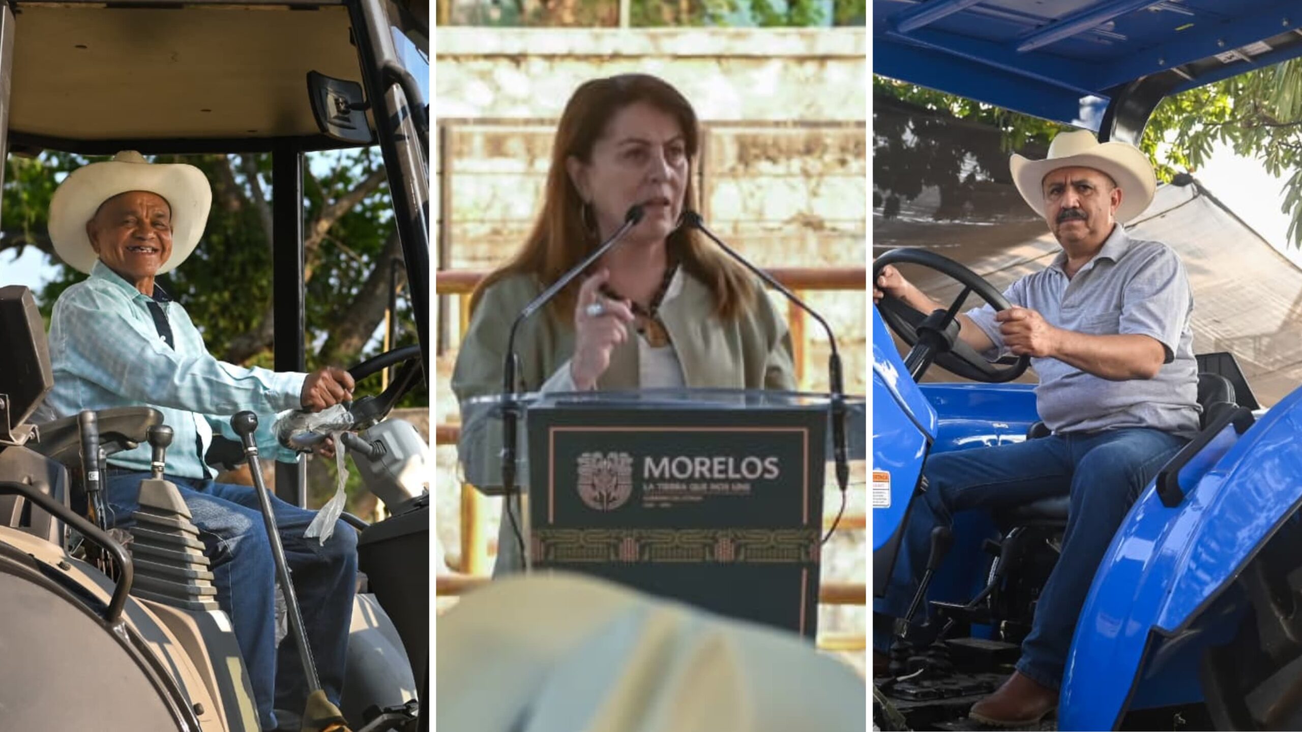 Entrega Gobernadora maquinaria agricola a productores de Morelos