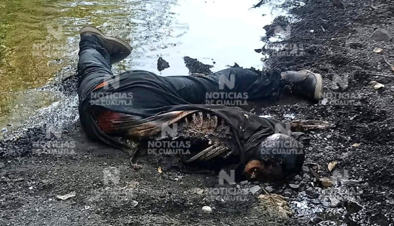 Hallan Cadáver en estado de Putrefacción en barranca de Jonacatepec