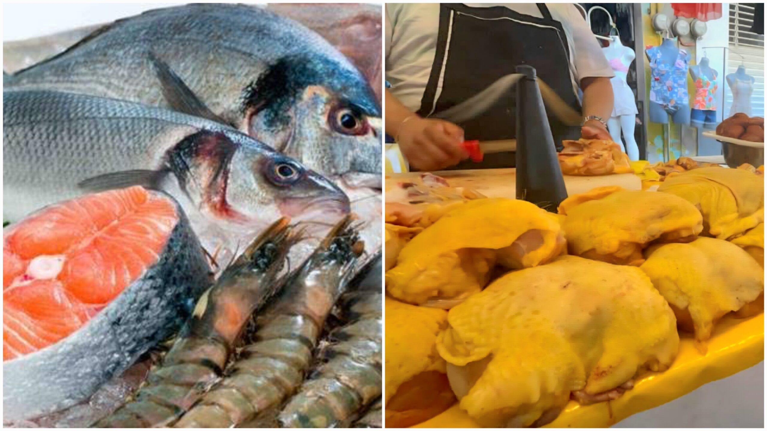 Comerciantes prevén incremento en los precios de pollo y mariscos