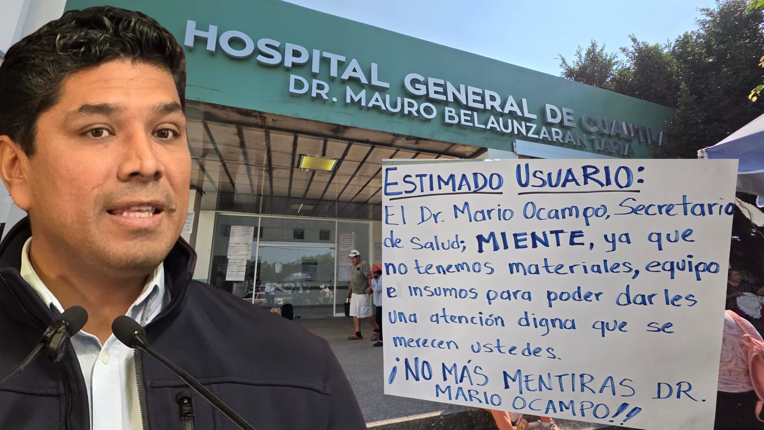 Denuncian desabasto de insumos y medicamentos en el Hospital General de Cuautla
