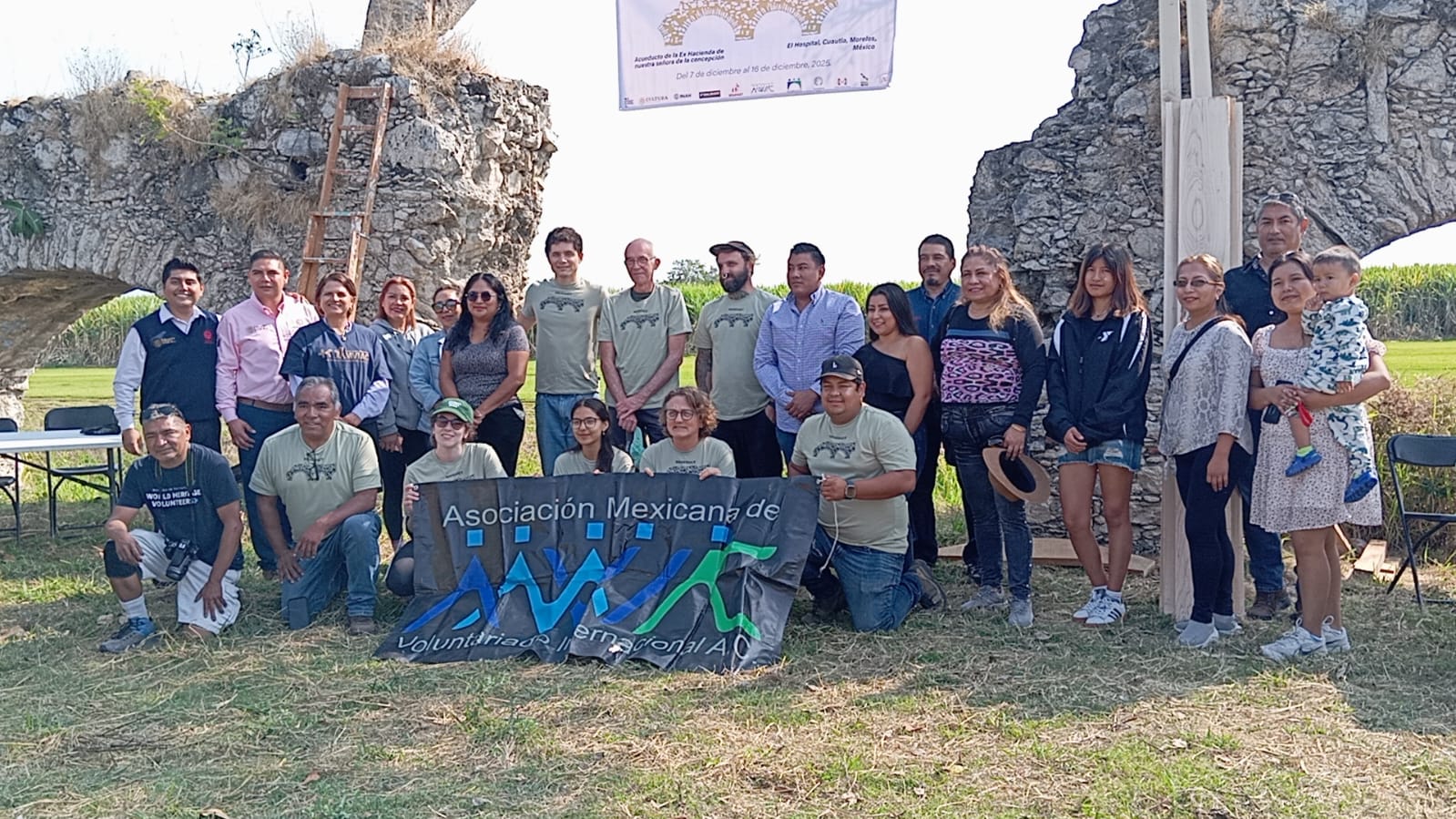 Participan voluntarios internacionales en proyecto de AMVIAC