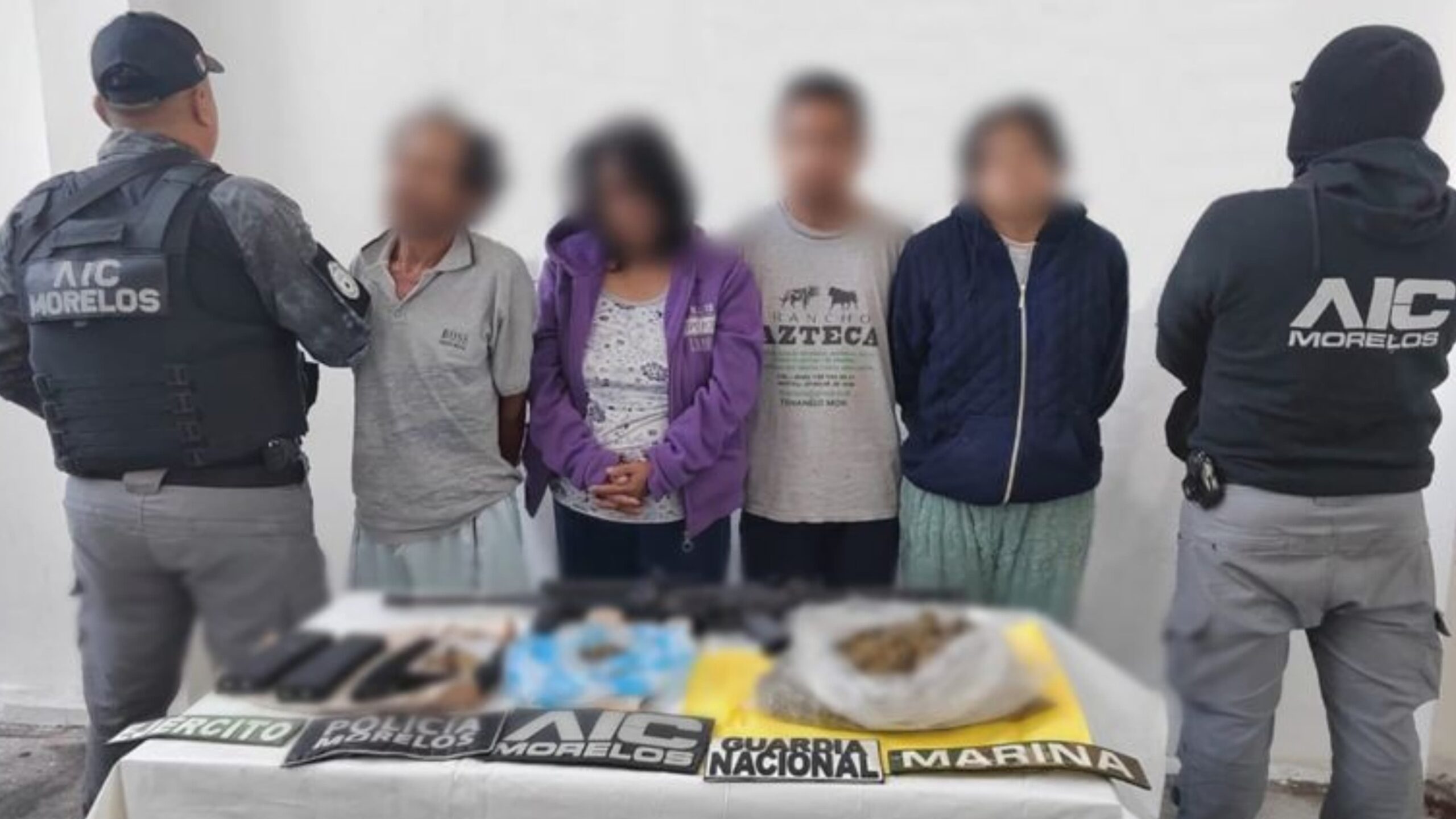 Caen cuatro personas tras cateo en Cuautla