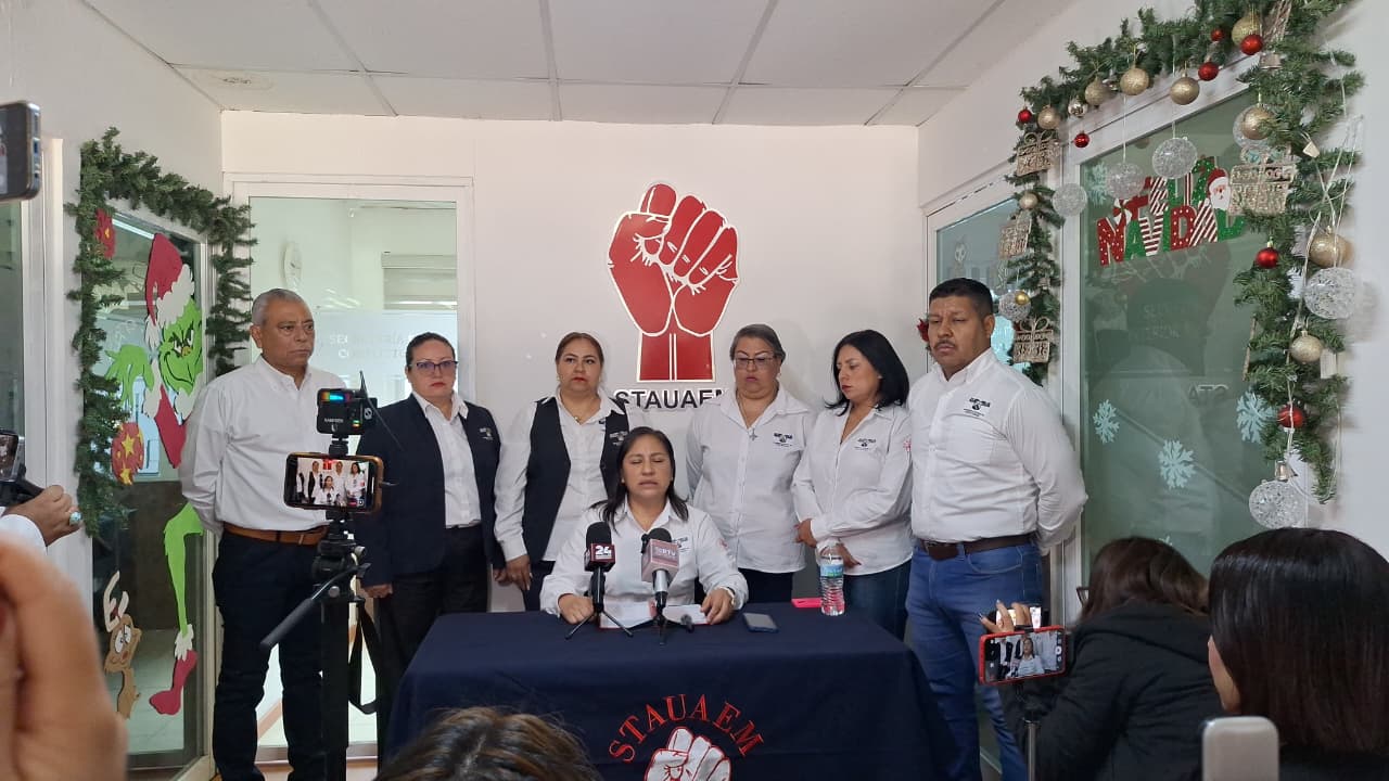 Trabajadores de la UAEM anuncian posibles bloqueos por falta de aguinaldo