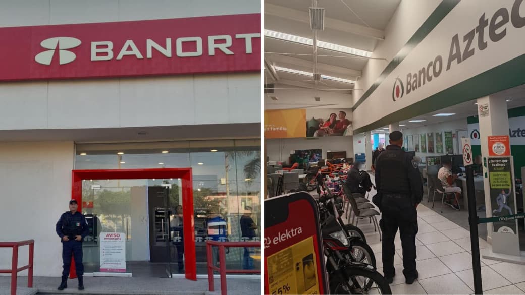 Refuerzan vigilancia en zonas bancarias por pago de aguinaldos