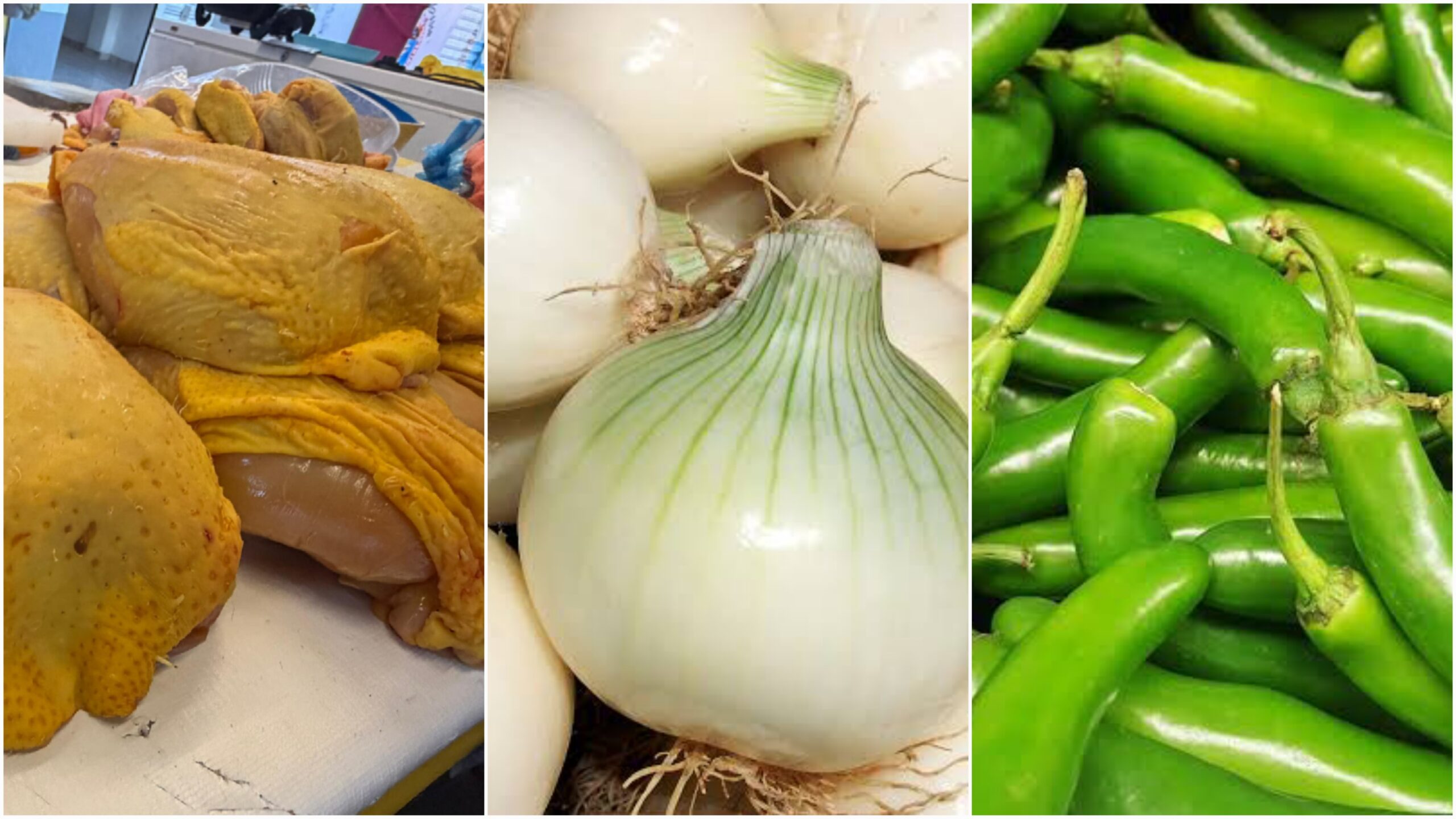Pollo, cebolla y chile serrano bajan de precio en mercados de Cuautla