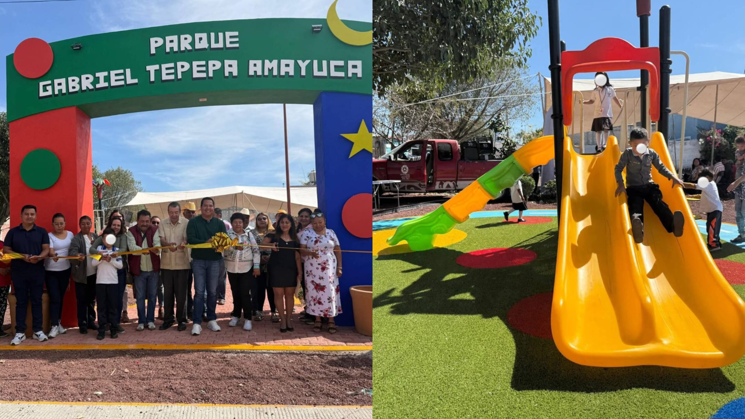 Inauguran parque infantil para fortalecer el desarrollo de niñas y niños en Amayuca