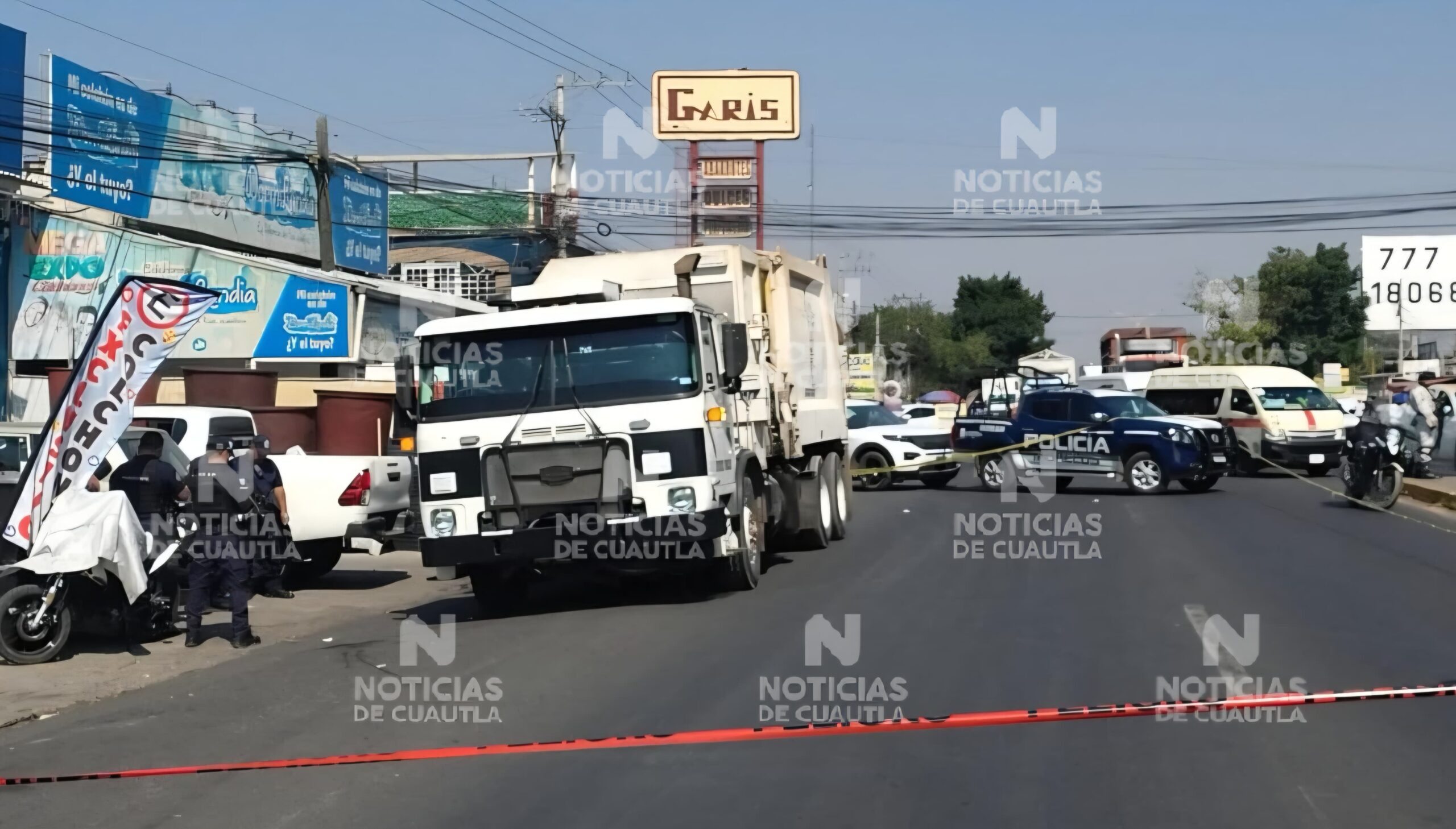 Atacan a balazos a conductor de camión recolector de basura en Cuautla