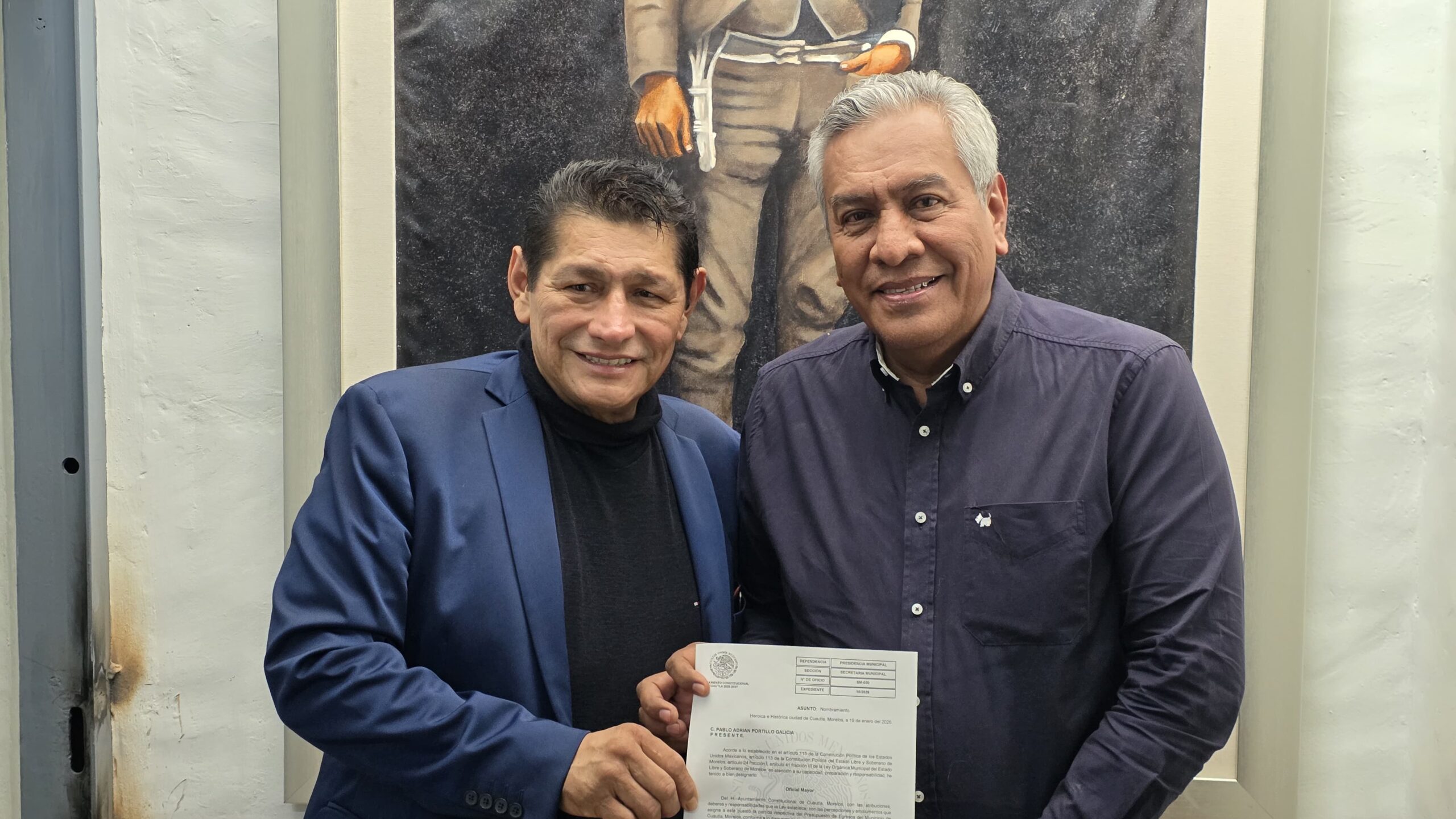 Pablo Portillo asume la Oficialia Mayor en el Ayuntamiento de Cuautla