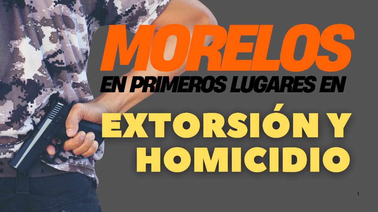 Morelos, entre los primeros lugares nacionales en incidencia delictiva en 2025