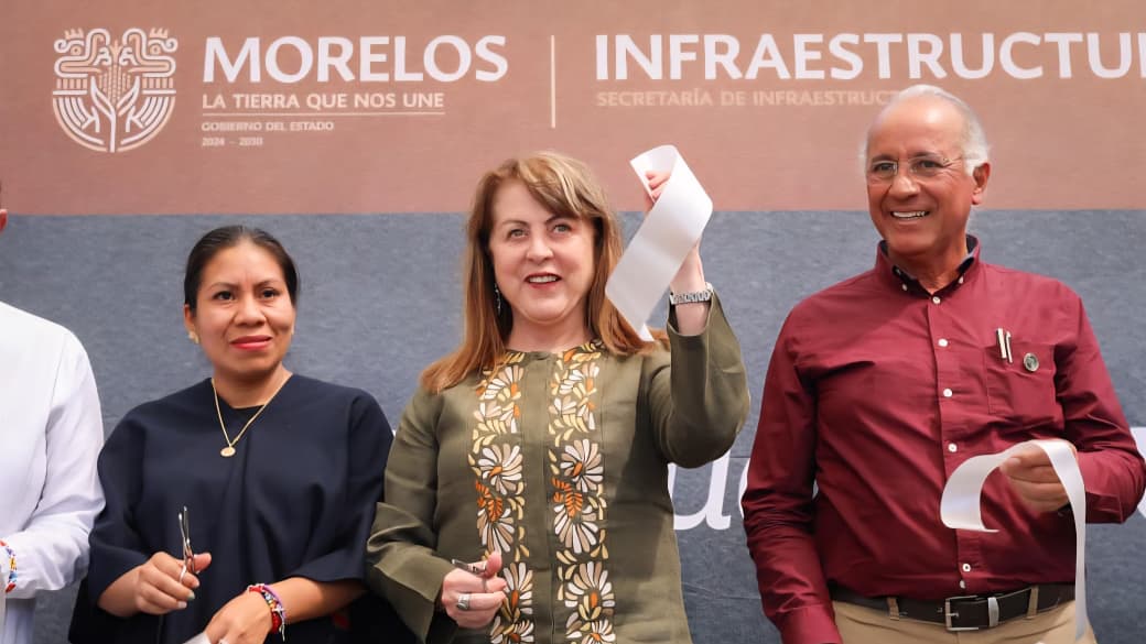 Inaugura Margarita González Saravia obras de saneamiento y agua potable en Cuautla