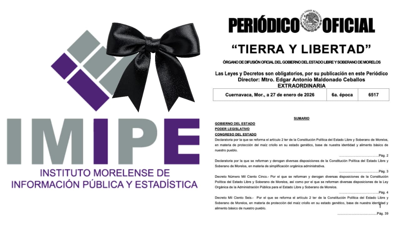 Se crea en Morelos la Secretaría de Anticorrupción y Buen Gobierno gobierno