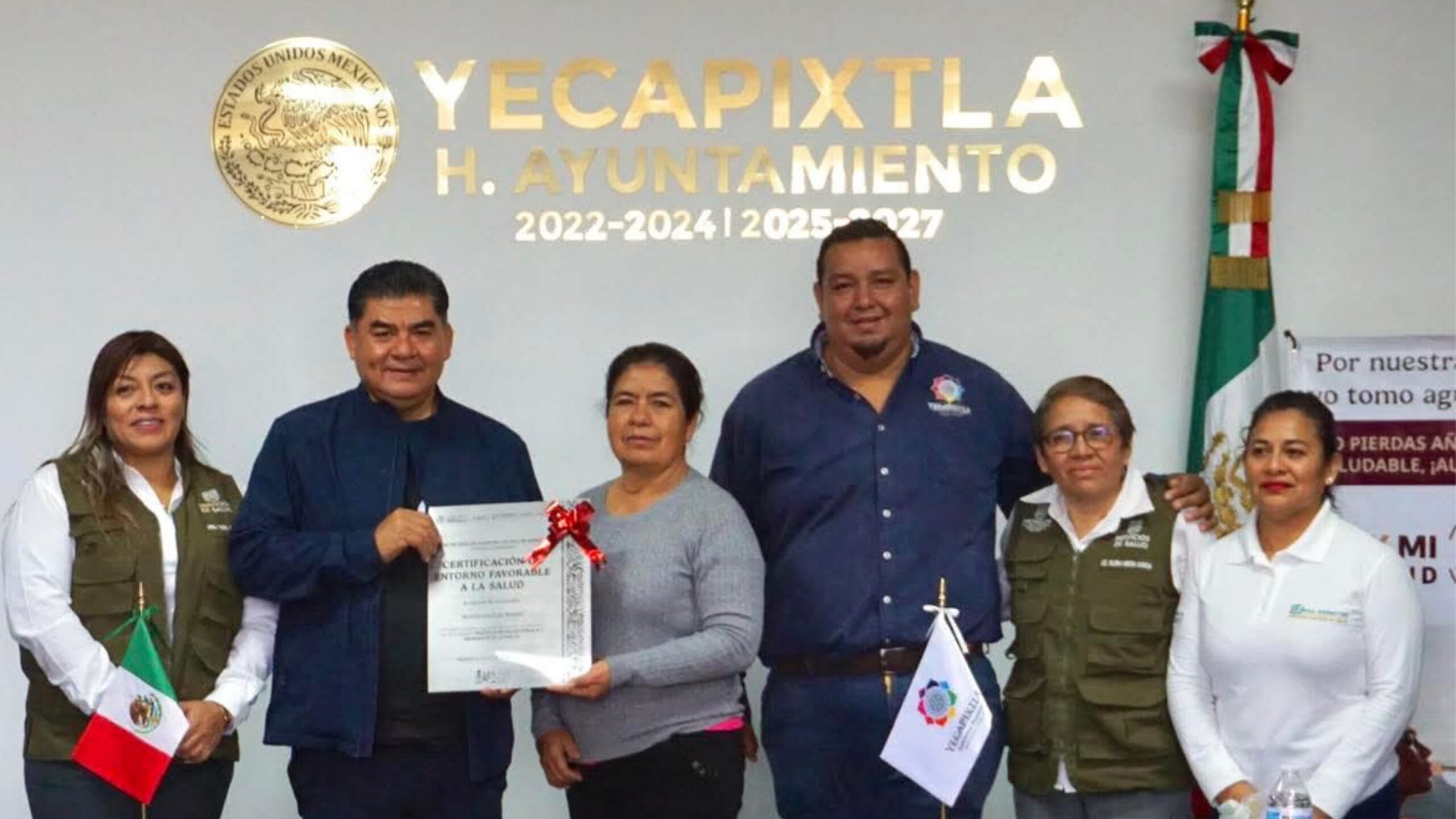 Certifican al barrio de Los Reyes como entorno promotor de la salud en Yecapixtla