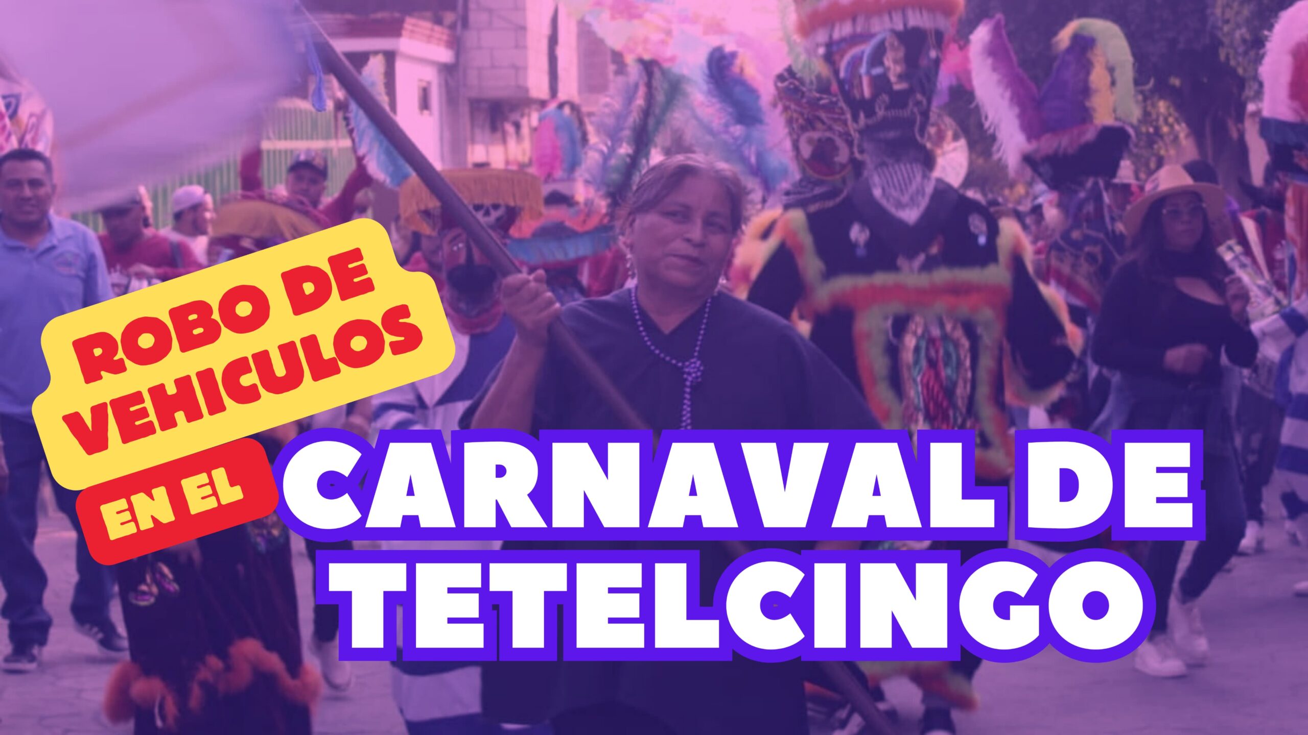 Aprovechan delincuentes Carnaval de Tetelcingo para robar 3 vehículos y autopartes