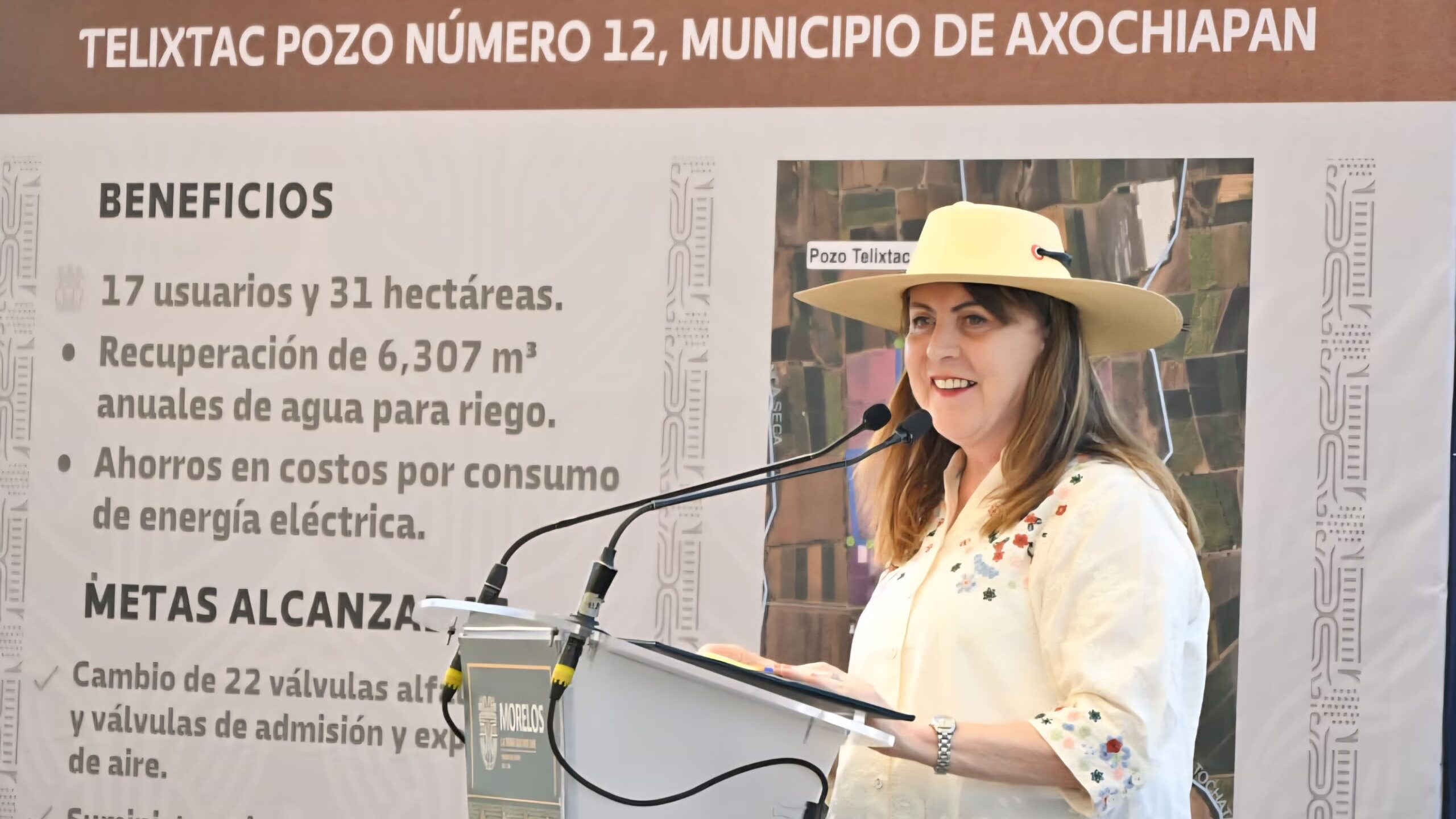 Garantiza Gobierno de Morelos riego y agua potable en Axochiapan con obras hidráulicas