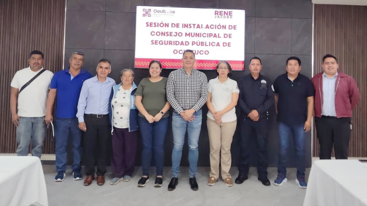 Ocuituco fortalece su estrategia de seguridad con nuevo Consejo Municipal