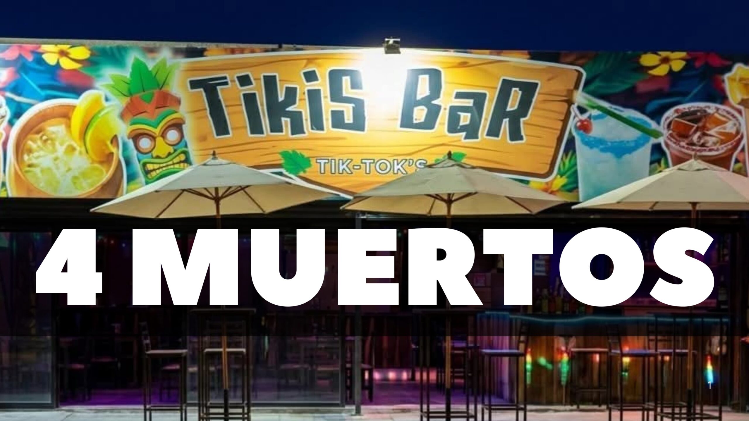 Deja ataque armado en Tikis Bar en Oaxtepec cuatro muertos y un herido