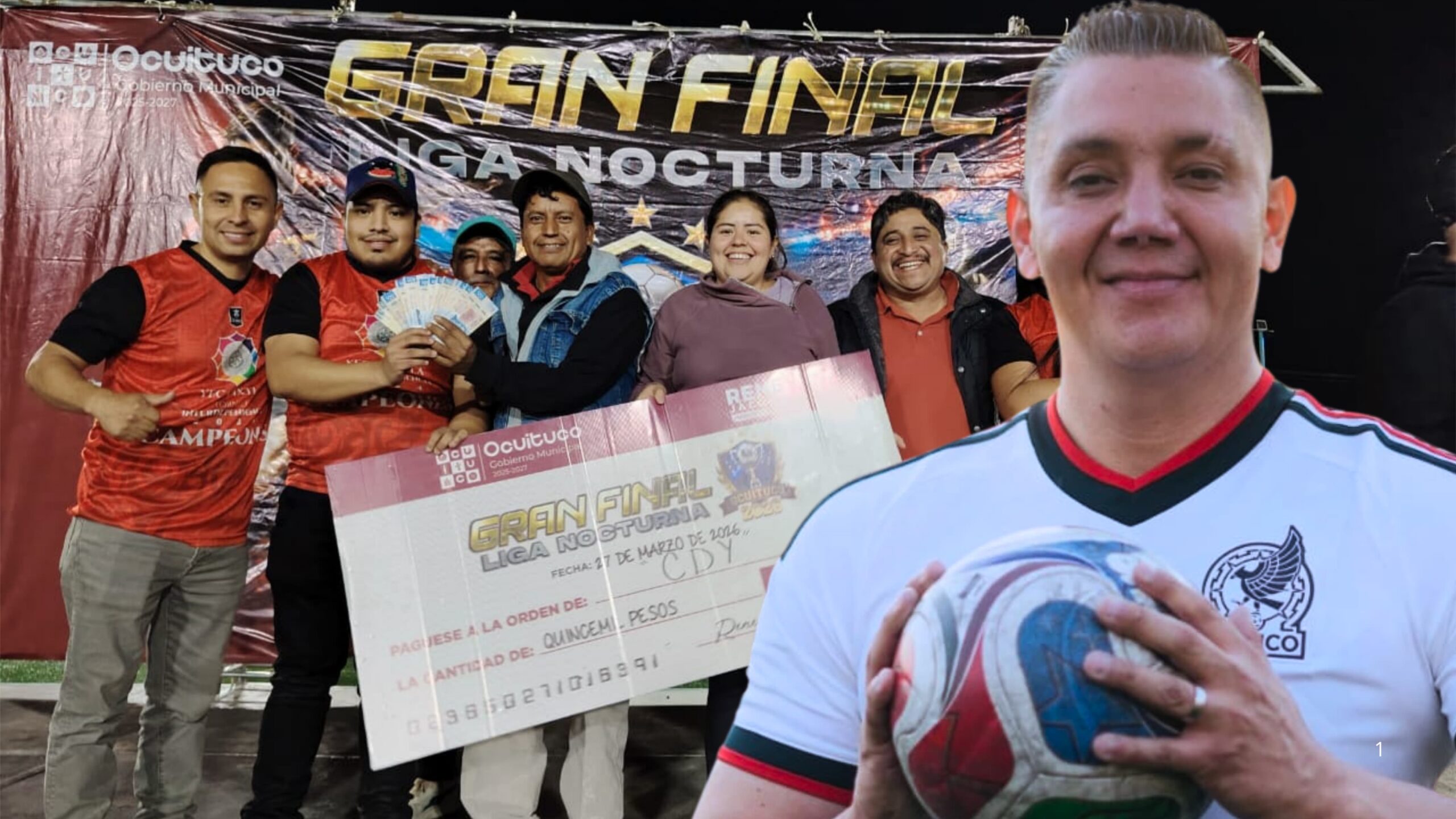 El equipo CDY se proclama campeón de la Liga Nocturna Ocuituco 2026