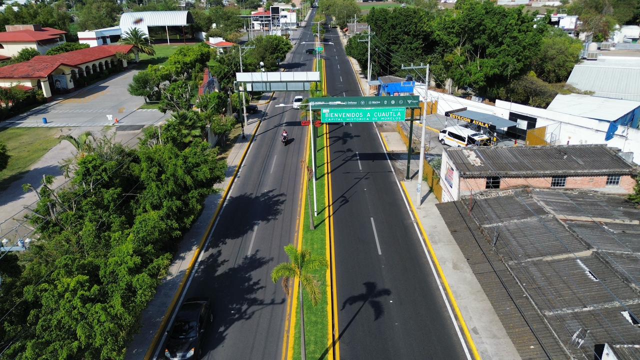 Concluye Gobierno de Morelos rehabilitación de carretera Cuautla-Ayala