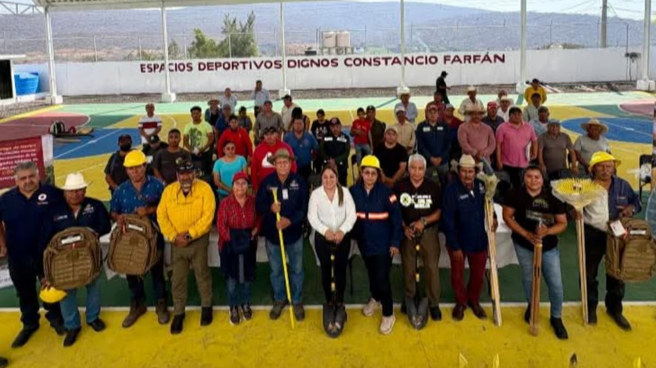 Refuerzan brigadas comunitarias para el combate de incendios forestales en Ayala
