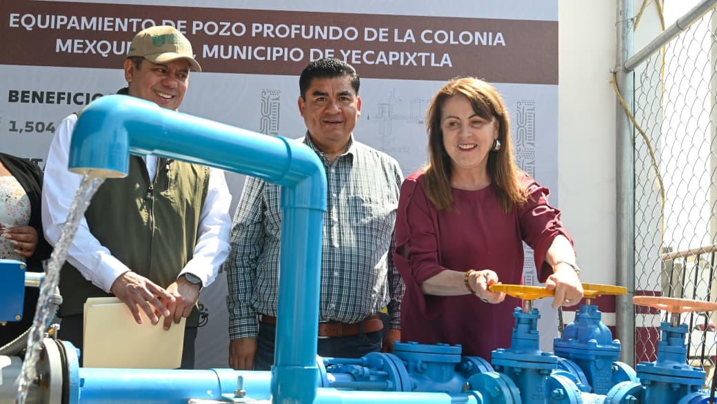 Fortalece Gobierno de Morelos abasto de agua con dos nuevos pozos en Yecapixtla