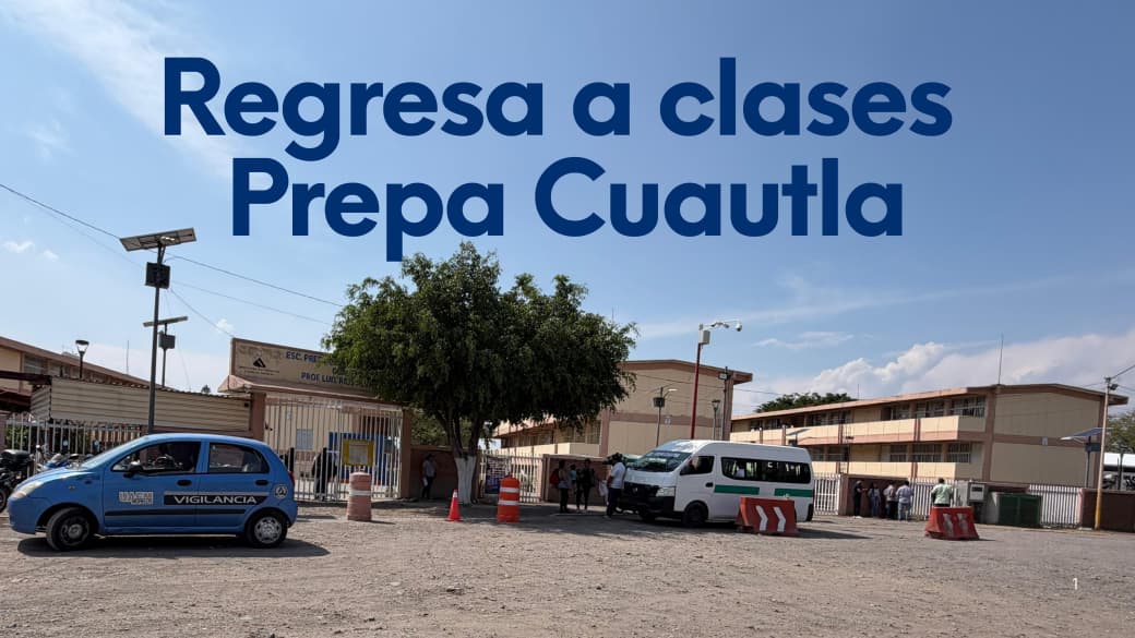 Reanudan clases en la Preparatoria 3 de Cuautla con refuerzo de seguridad