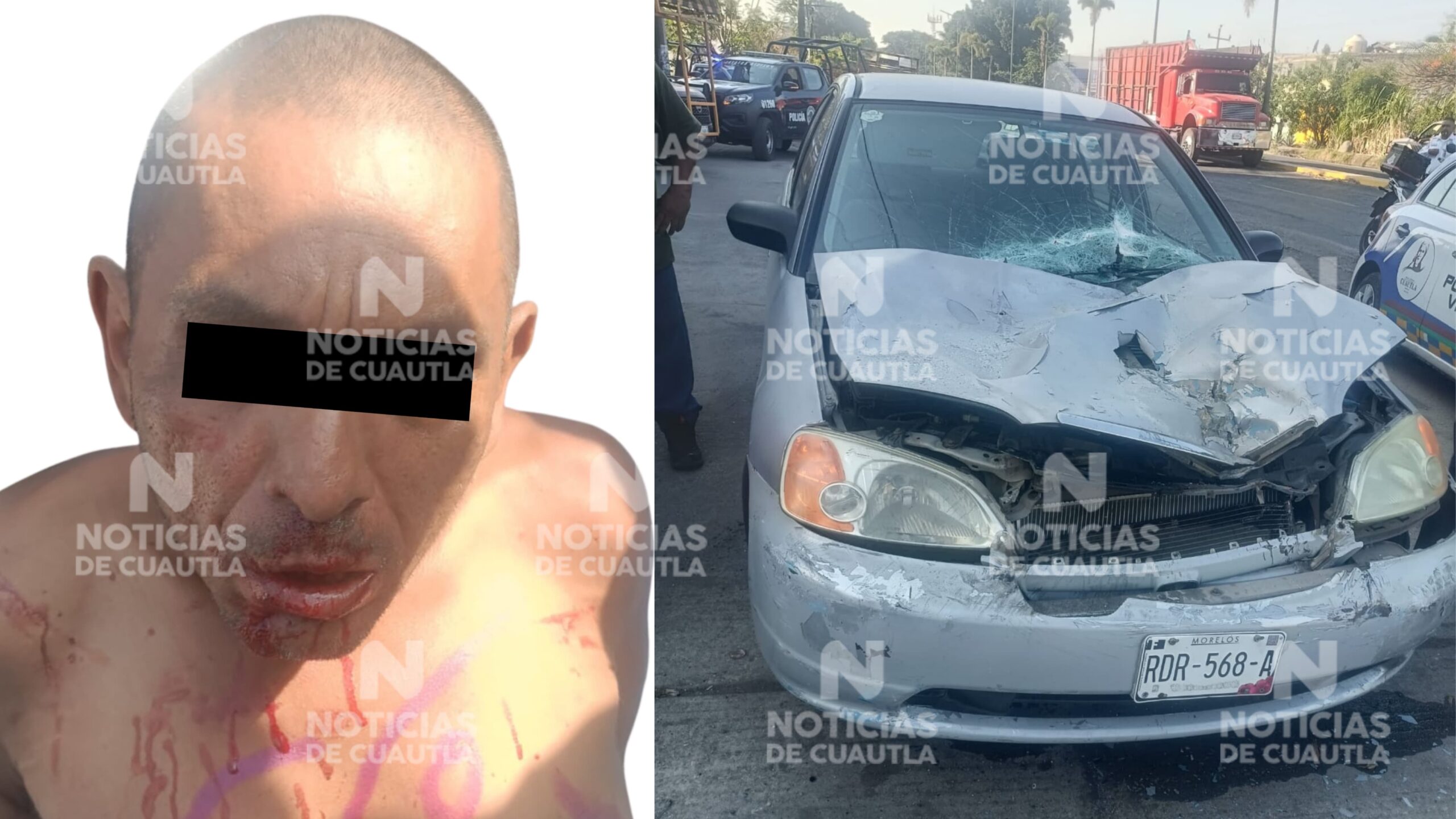Tras persecución y tiroteo, cae roba autos en Cuautla