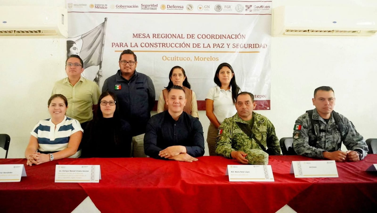 Realizan autoridades de los tres niveles mesa de seguridad en Ocuituco