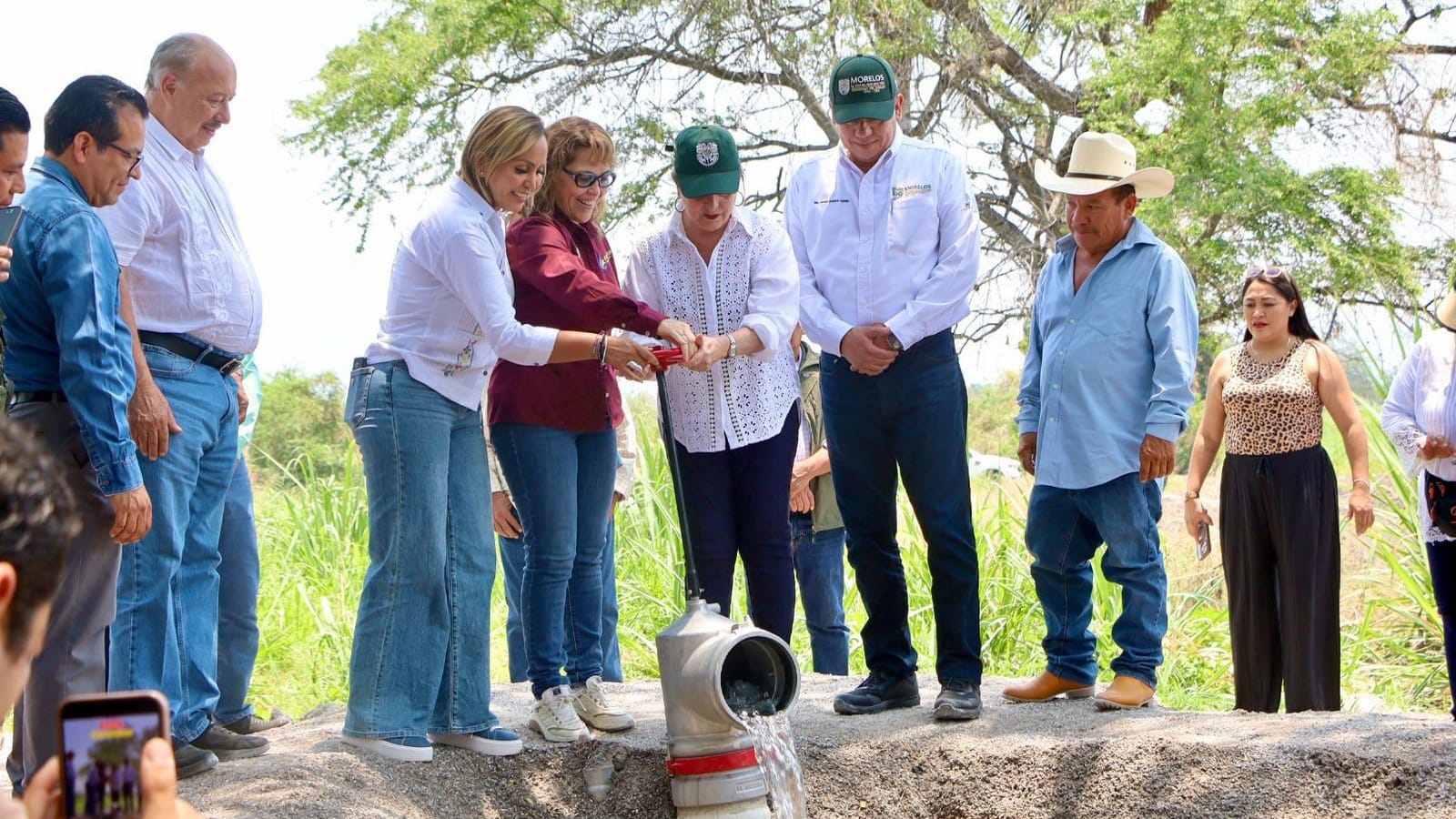 Inauguran rehabilitación hidroagrícola en Santa Rosa Treinta