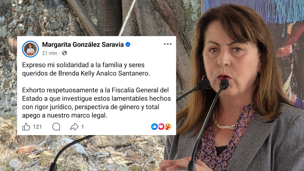 Lamenta gobernadora Margarita González feminicidio de Kelly “N”