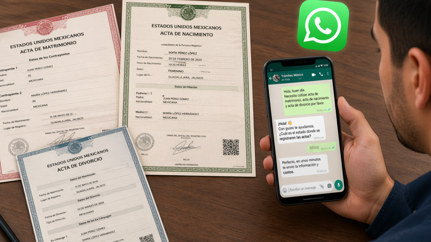 Registro Civil de Cuautla atenderá trámites vía WhatsApp