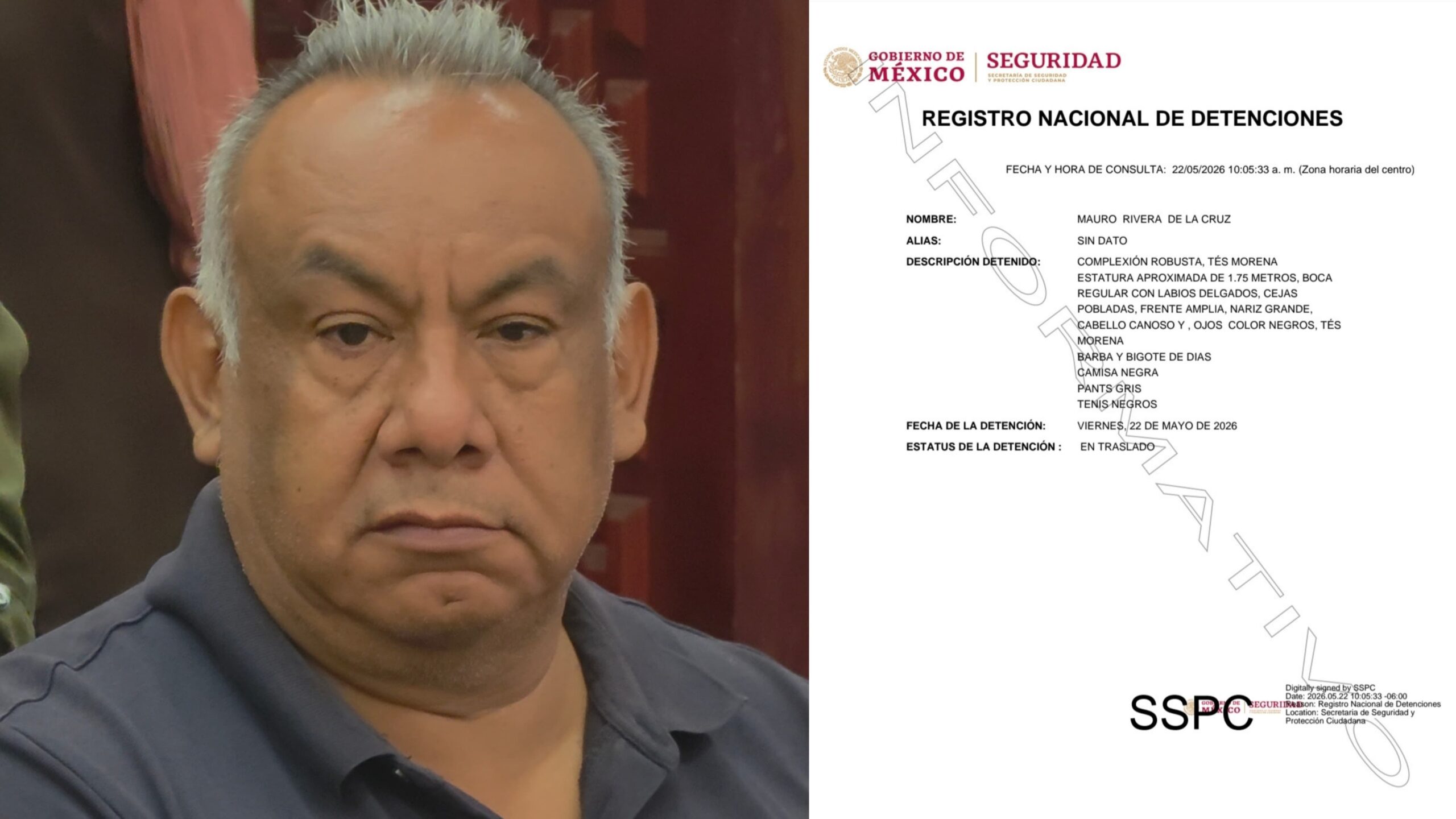 Operativo Enjambre captura a líder transportista de Cuautla, Mauro Rivera