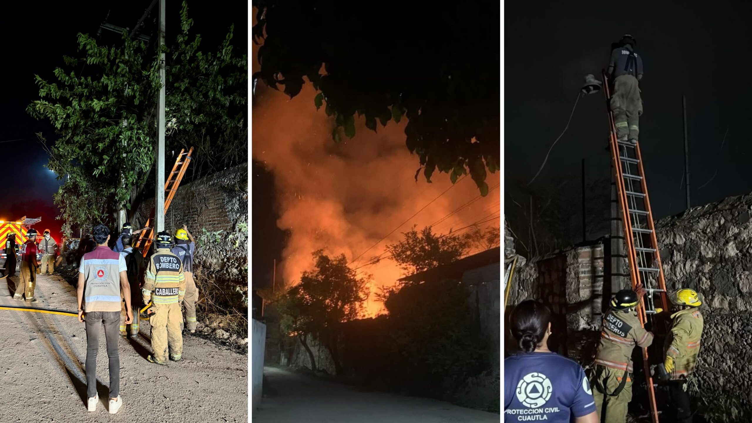 Sofocan incendio de pastizal en la Ex Hacienda del Hospital en Cuautla