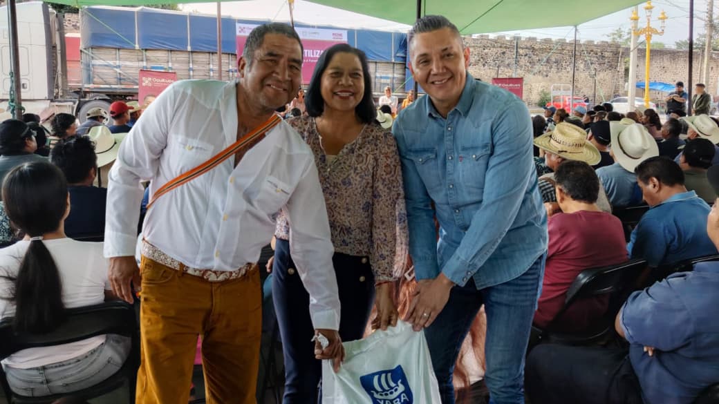 Entregan 160 toneladas de fertilizante a productores de Ocuituco
