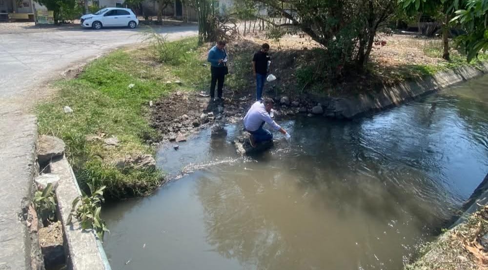Realizan en Ayala muestreo de aguas residuales para evaluar la calidad ambiental