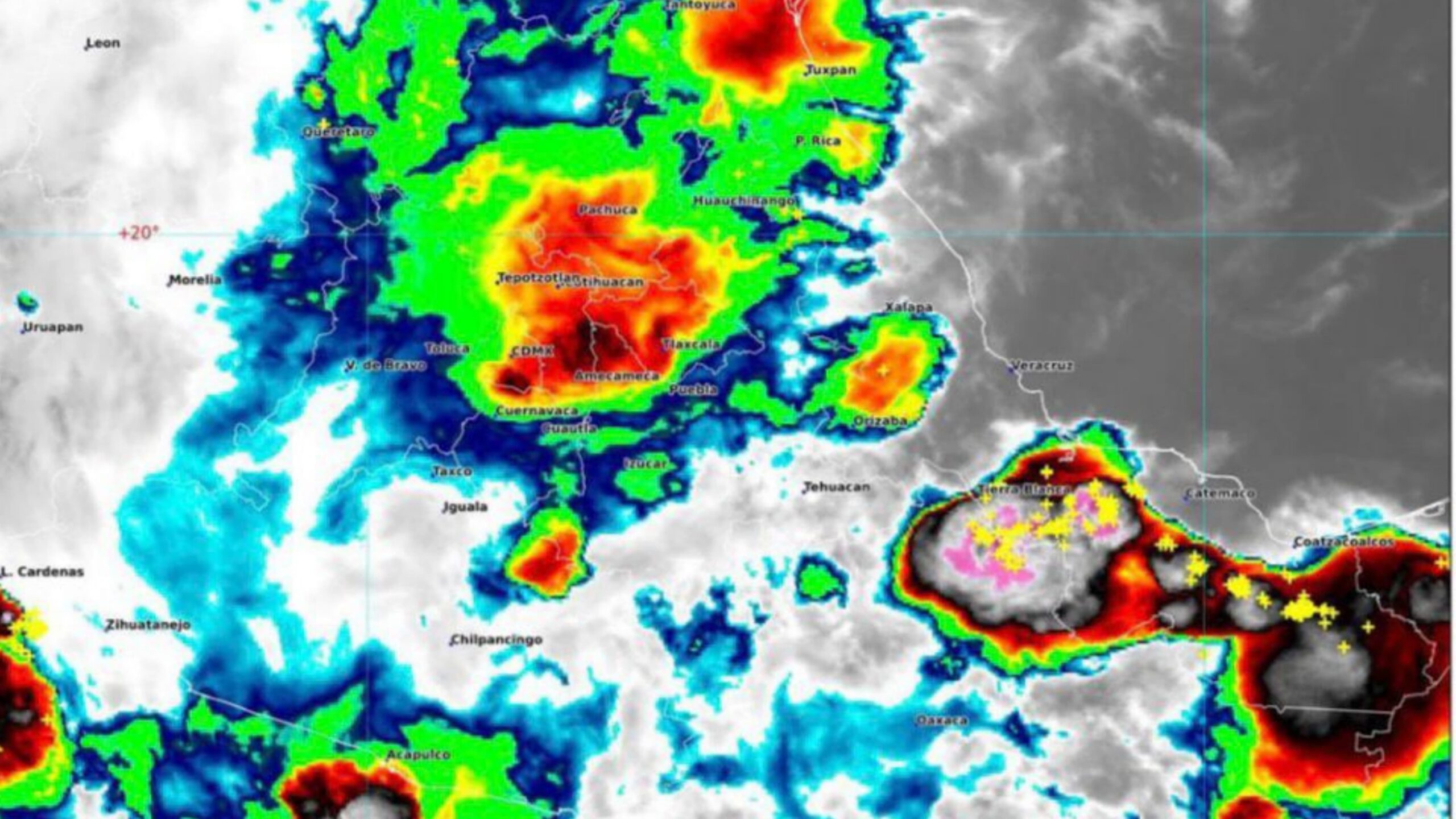 Alerta PC por lluvias fuertes en Cuautla
